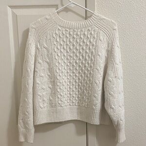 Target Cream Cable Knit Sweater